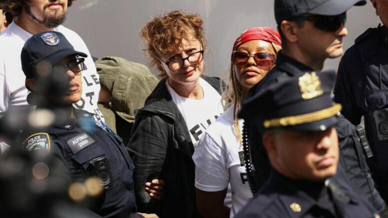 Proteste all’Onu contro Netanyahu, fermata Susan Sarandon