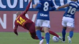 Como-Roma, Malen espulso per fallo su Kaiki: cosa è successo