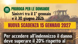 Danni siccità, proroga domande fondo Agricat al 15 gennaio 2027