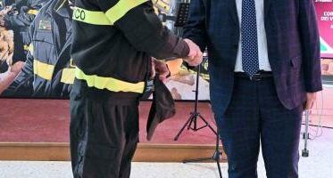 Il presidente Canella in visita al Comando dei Vigili del Fuoco di Padova