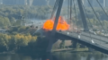 Ucraina, colpito ponte a Kiev nel giorno della visita di Merz. Il cancelliere: “In futuro macchina guerra Russia contro di noi”