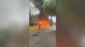 Proteste degli studenti in Francia, le immagini di un bus in fiamme a Marsiglia